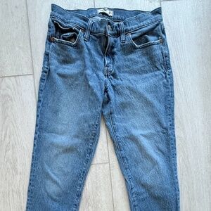 Madewell Low-Rise Perfect Vintage Straight Jeans Size 28 Light Wash